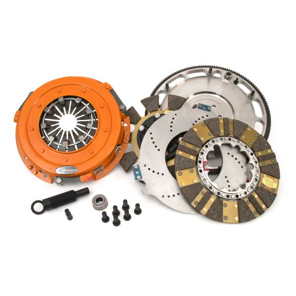 Centerforce - Centerforce DYAD ® DS 10.4, Multi-Disc Clutch and Flywheel Kit, 45.95 lbs, 164 Tooth R.Gear, 0 in/oz C-Bal, 6 Bolt Crank, 1300 ft/lbs Capacity, 10.4in Dia., 26-Spline, Fits Ford Mustang GT 4.6L