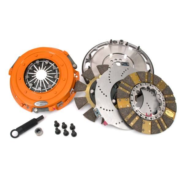 Centerforce - Centerforce DYAD ® DS 10.4, Multi-Disc Clutch and Flywheel Kit, 48.20 lbs, 168 Tooth R.Gear, 0 in/oz C-Bal, 6 Bolt Crank, 1300 ft/lbs Capacity, 10.4in Dia., 26-Spline, Fits Chevrolet/GMC Cars and Trucks 8 Cyl