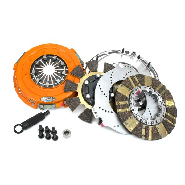 Centerforce - Centerforce DYAD ® DS 10.4, Multi-Disc Clutch and Flywheel Kit, 168 Tooth R.Gear, 33.0 in/oz C-Bal, 6 Bolt Crank, 1300 ft/lbs Capacity, 10.4in Dia., 26-Spline, Fits Chevrolet/GMC Cars and Trucks 7.4L