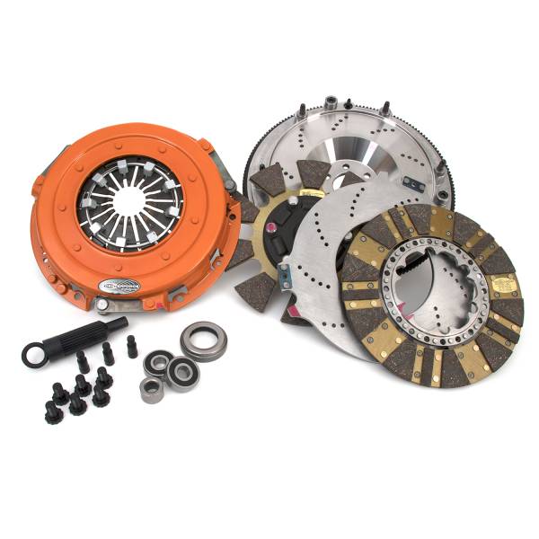 Centerforce - Centerforce DYAD ® DS 10.4, Multi-Disc Clutch and Flywheel Kit, 168 Tooth R.Gear, 0 in/oz C-Bal, 6 Bolt Crank, 10.4in Dia., 26-Spline, Fits Cadillac/Chevrolet CTS and SSR 5.7L/6.0L