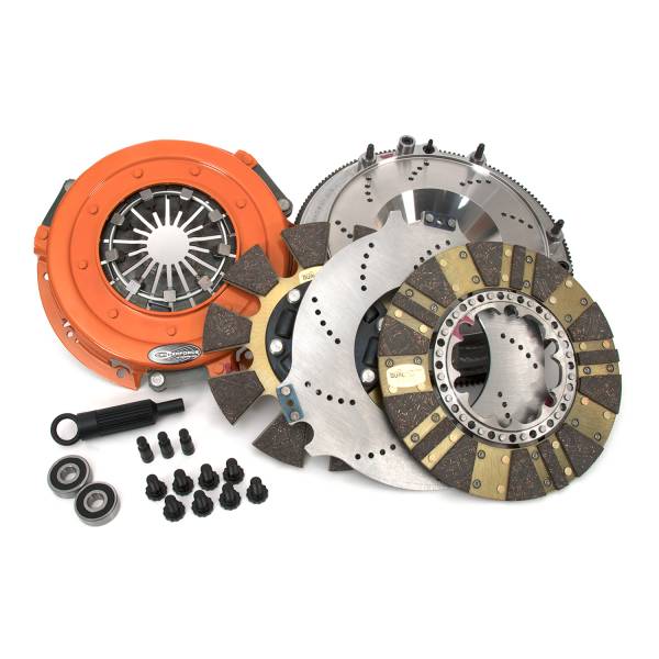 Centerforce - Centerforce DYAD ® DS 10.4, Multi-Disc Clutch and Flywheel Kit, 49.70 lbs, 168 Tooth R.Gear, 0 in/oz C-Bal, 8 Bolt Crank, 1300 ft/lbs Capacity, 10.4in Dia., 26-Spline, Fits Cadillac/Chevrolet CTS and Camaro V 6.2L