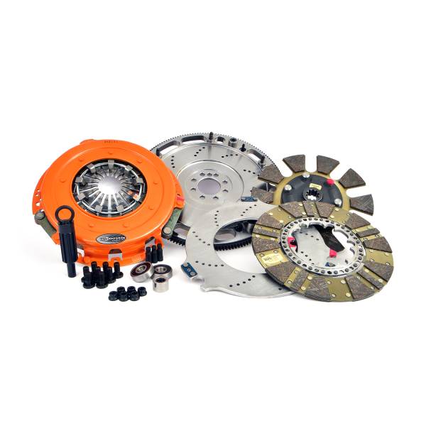 Centerforce - Centerforce DYAD ® DS 10.4, Multi-Disc Clutch and Flywheel Kit, 45.75 lbs, 168 Tooth R.Gear, 0 in/oz C-Bal, 8 Bolt Crank, 1300 ft/lbs Capacity, 10.4in Dia., 10-Spline, Fits Chevrolet Crate Engines and Swaps LSA, LSX 6.2L/7.4L