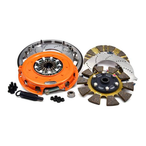 Centerforce - Centerforce DYAD ® DS 10.4, Multi-Disc Clutch and Flywheel Kit, 51.55 lbs, 184 Tooth R.Gear, 6 Bolt Crank, 1300 ft/lbs Capacity, 10.4in Dia., 10-Spline, Fits Ford Cars 7.0L