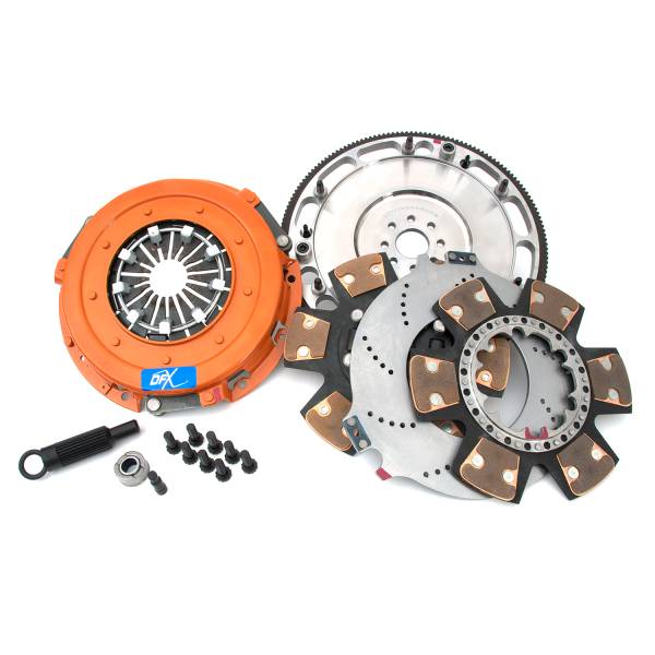 Centerforce - Centerforce DYAD ® XDS 10.4, Extreme Multi-Disc Clutch and Flywheel Kit, 48.45 lbs, 164 Tooth R.Gear, 0 in/oz C-Bal, 8 Bolt Crank, 1600 ft/lbs Capacity, 10.4in Dia., 26-Spline, Fits Ford Mustang 8 Cyl