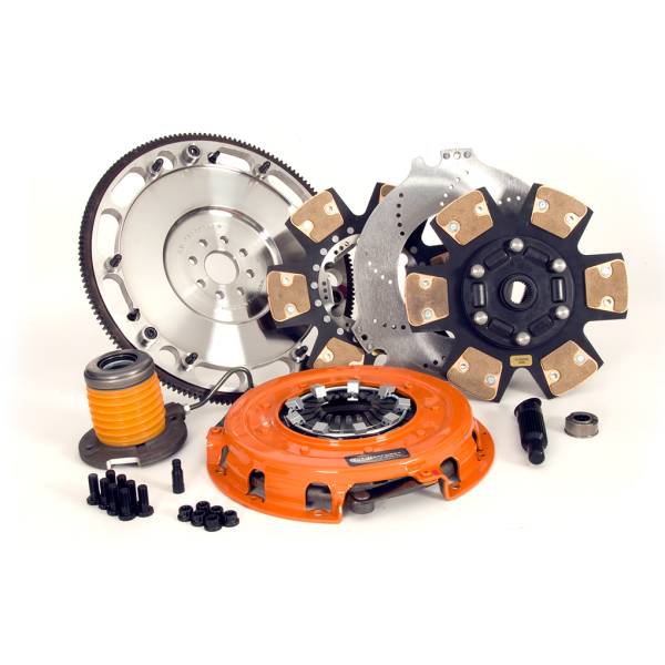 Centerforce - Centerforce DYAD ® XDS 10.4, Extreme Multi-Disc Clutch and Flywheel Kit, 48.45 lbs, 164 Tooth R.Gear, 0 in/oz C-Bal, 8 Bolt Crank, 1600 ft/lbs Capacity, 10.4in Dia., 26-Spline, Fits Ford Mustang 8 Cyl