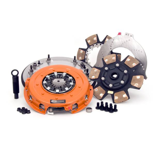 Centerforce - Centerforce DYAD ® XDS 10.4, Extreme Multi-Disc Clutch and Flywheel Kit, 55.80 lbs, 152 Tooth R.Gear, 0 in/oz C-Bal, 8 Bolt Crank, 1600 ft/lbs Capacity, 10.4in Dia., 26-Spline, Fits Dodge Viper 8.0L