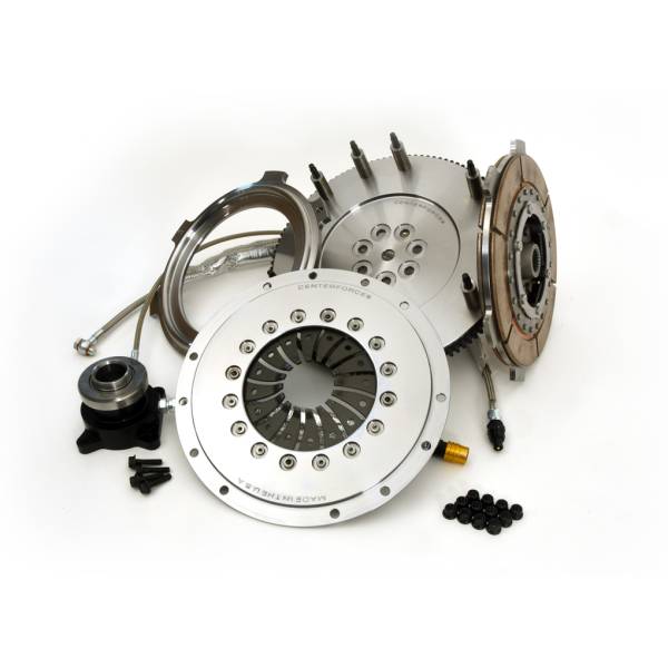 Centerforce - Centerforce DYAD ® XDS 8.75, Extreme Multi-Disc Clutch and Flywheel Kit, 30.70 lbs, 114 Tooth R.Gear, 7 Bolt Crank, 400-800 ft/lbs Capacity, 8.75in Dia., 23-Spline, Fits Mitsubishi Lancer Evolution 2.0L