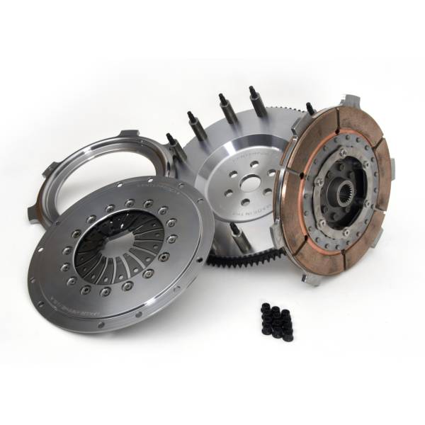 Centerforce - Centerforce DYAD ® XDS 8.75, Extreme Multi-Disc Clutch and Flywheel Kit, 29.85 lbs, 6 Bolt Crank, 400-800 ft/lbs Capacity, 8.75in Dia., 23-Spline, Fits Ford Focus RS 2.3L