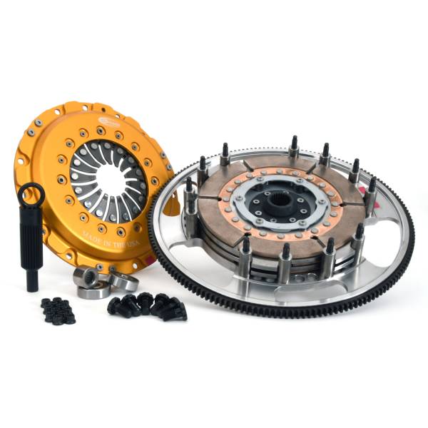 Centerforce - Centerforce TRIAD ® XDS, Extreme Multi-Disc Clutch and Flywheel Kit, 34.30  lbs, 168 Tooth R.Gear, 0 in/oz C-Bal, 6 Bolt Crank, 1100 ft/lbs Capacity, 8.750in Dia., 26-Spline, Fits Chevrolet/Pontiac Cars 8 Cyl