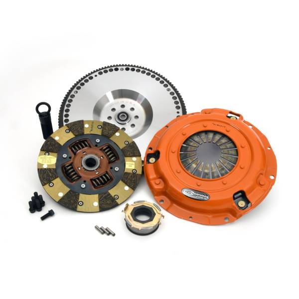 Centerforce - Centerforce Dual Friction ®, High Performance Clutch and Flywheel Kit, 27.55 lbs, 124 Tooth R.Gear, 8 Bolt Crank, 8.875in Dia., 24-Spline, Fits Scion/Subaru/Toyota Cars 2.0L