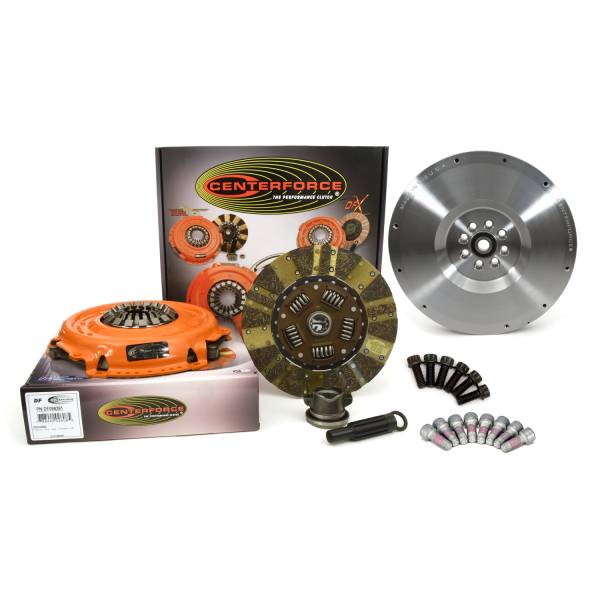 Centerforce - Centerforce Dual Friction ®, High Performance Clutch and Flywheel Kit, 83.60 lbs, 146 Tooth R.Gear, 0 in/oz C-Bal, 8 Bolt Crank, 563 ft/lbs Capacity, 10.4in Dia., 10-Spline, Fits Jeep Wrangler 3.8L