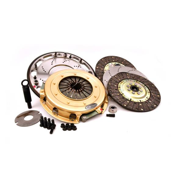 Centerforce - Centerforce SST 10.4, Multi=Disc Clutch and Flywheel Kit, 44.15 lbs, 164 Tooth Gear, 0 in/oz Externally Balanced, 8 Bolt Crank, 925 ft/lbs Capacity, 10.4in Dia., 26-Spline, Fits Ford Mustang 8 Cyl