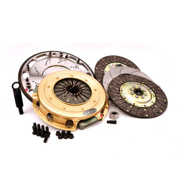 Centerforce - Centerforce SST 10.4, Multi=Disc Clutch and Flywheel Kit, 44.15 lbs, 164 Tooth Gear, 0 in/oz Externally Balanced, 8 Bolt Crank, 925 ft/lbs Capacity, 10.4in Dia., 23M-Spline, Fits Ford Mustang Boss 302 5.0L