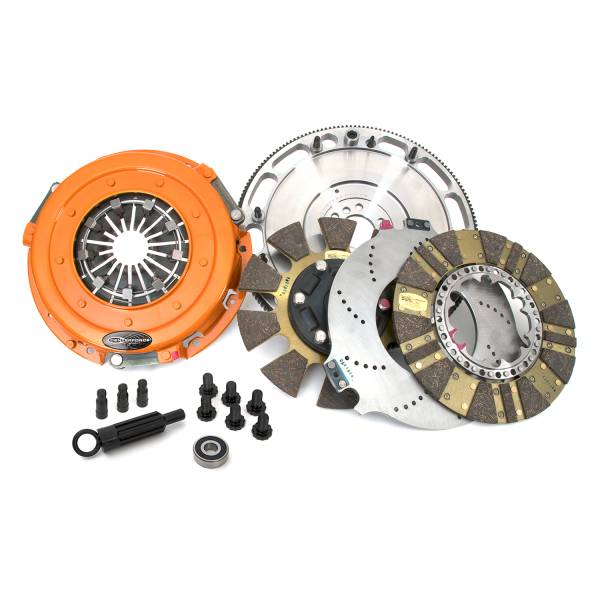 Centerforce - Centerforce DYAD ® DS 10.4, Multi-Disc Clutch and Flywheel Kit, 46.50 lbs, 168 Tooth Gear, 0 in/oz Externally Balanced, 6 Bolt Crank, 1300 ft/lbs Capacity, 10.4in Dia., 10-Spline, Fits Chevrolet/GMC Trucks 6.0L