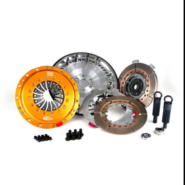 Centerforce - Centerforce TRIAD ® XDS, Extreme Multi-Disc Clutch and Flywheel Kit, 36.70 lbs, 157 Tooth Gear, 0 in/oz Externally Balanced, 6 Bolt Crank, 1100 ft/lbs Capacity, 8.75in Dia., 26-Spline, Fits Ford Cars and Trucks 4.7L/5.0L