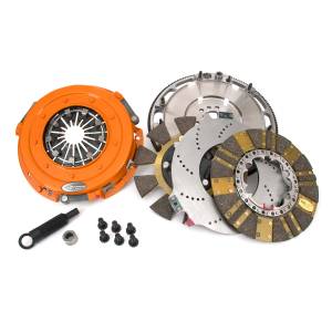 Centerforce - Centerforce DYAD ® DS 10.4, Multi-Disc Clutch and Flywheel Kit, 48.20 lbs, 168 Tooth R.Gear, 0 in/oz C-Bal, 6 Bolt Crank, 1300 ft/lbs Capacity, 10.4in Dia., 26-Spline, Fits Chevrolet/GMC Cars and Trucks 8 Cyl - Image 1