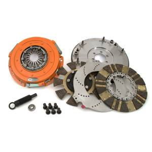 Centerforce - Centerforce DYAD ® DS 10.4, Multi-Disc Clutch and Flywheel Kit, 51.75 lbs, 166 Tooth Gear, 0 in/oz Externally Balanced, 6 Bolt Crank, 1300 ft/lbs Capacity, 10.4in Dia., 26-Spline, Fits Pontiac Cars 8 Cyl - Image 1